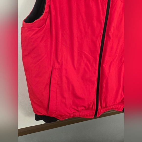 Champion Reversible Vest Mens Large Black And Red Zip Up With Pockets - Picture 7 of 11